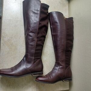 Nine West Dark Brown Over the Knee Boots